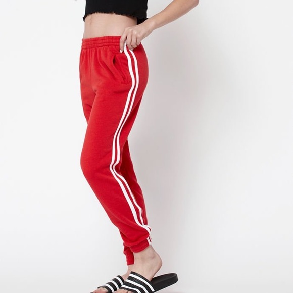 brandy melville striped sweatpants